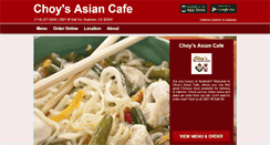 Desktop Screenshot of choysasian.com